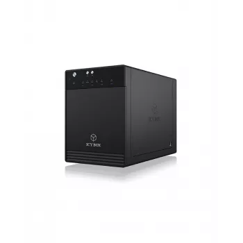 ICY BOX IB-3740-C31 HDD/SSD-behuizing zwart 2,5/3,5 inch