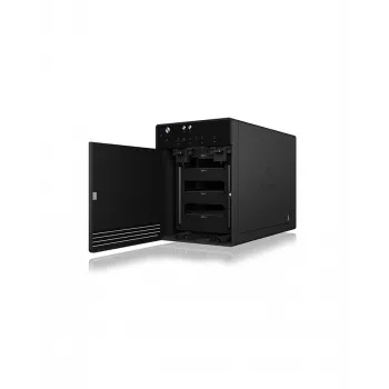 ICY BOX IB-3740-C31 HDD/SSD-behuizing zwart 2,5/3,5 inch