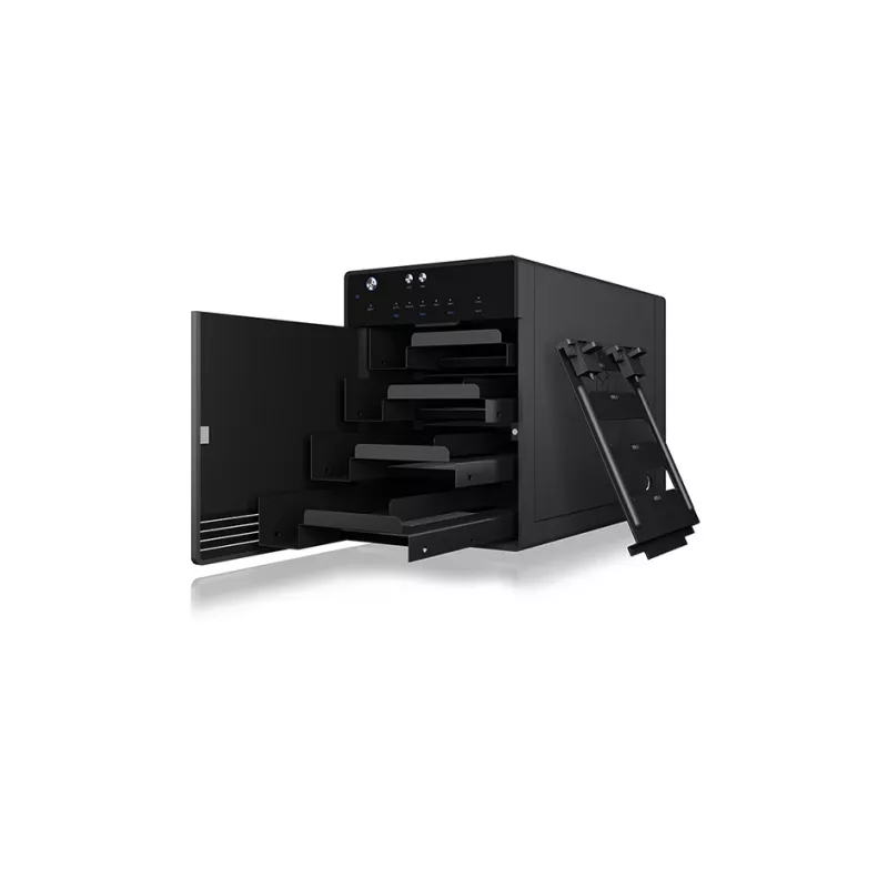 ICY BOX IB-3740-C31 HDD/SSD-behuizing zwart 2,5/3,5 inch