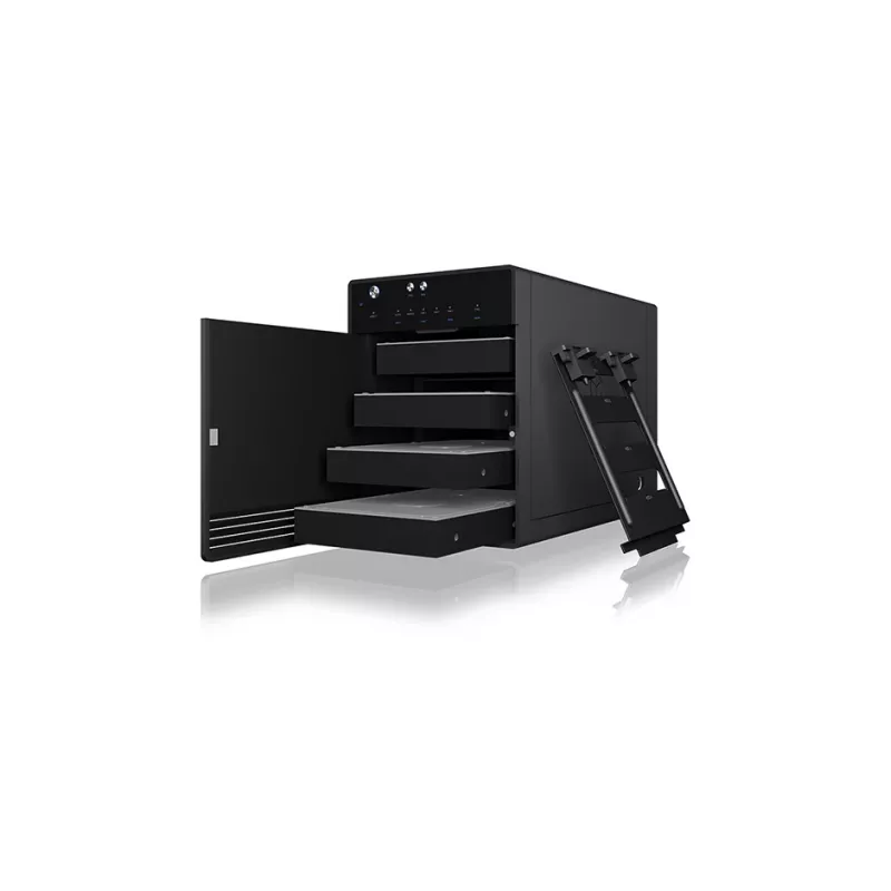 ICY BOX IB-3740-C31 HDD/SSD-behuizing zwart 2,5/3,5 inch