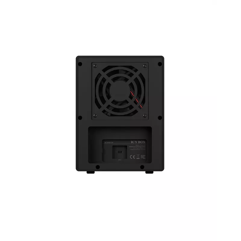 ICY BOX IB-3740-C31 HDD/SSD-behuizing zwart 2,5/3,5 inch