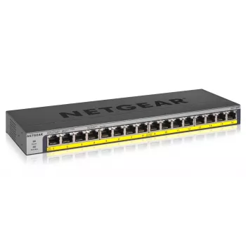 NETGEAR GS116PP Unmanaged Gigabit Ethernet (10/100/1000) Power over Ethernet (PoE) zwart