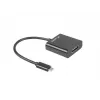 USB-grafische adapter LANBERG AD-UC-HD-01, zwart, stekker/bus