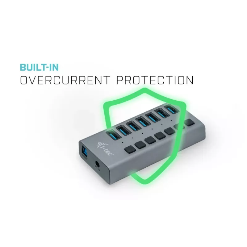i-tec USB 3.0 Charging HUB 7port + voedingsadapter 36 W