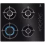 Electrolux EGG6407K zwart inbouw-gaskookplaat 59 cm 4 kookzones