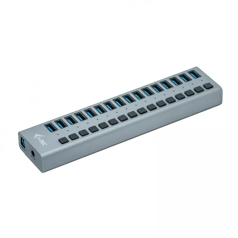 i-tec USB 3.0 laad-hub 16 poort + voeding 90 W