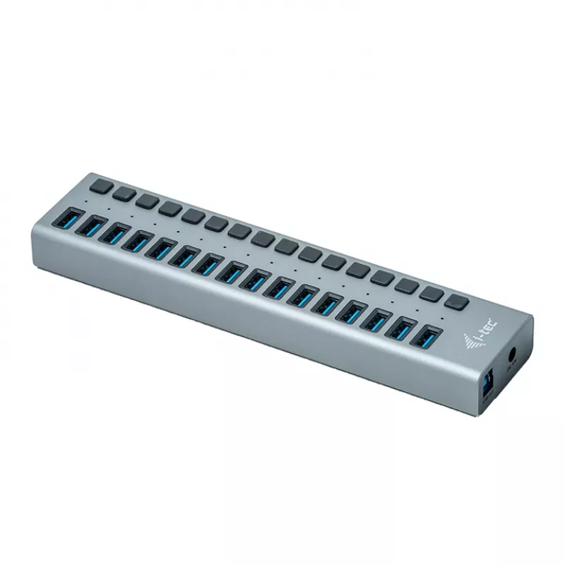 i-tec USB 3.0 laad-hub 16 poort + voeding 90 W