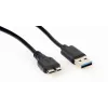 GEMBIRD USB 3.0 behuizing voor 2,5 inch SATA HDD 9,5 mm, transparant kunststof