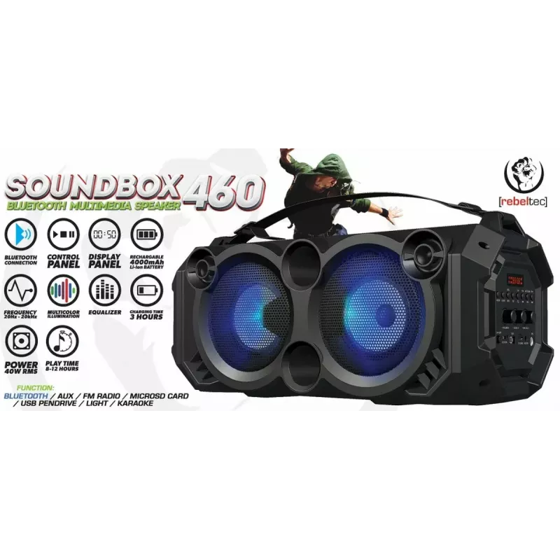 Bluetooth-luidspreker SoundBox 460, zwart