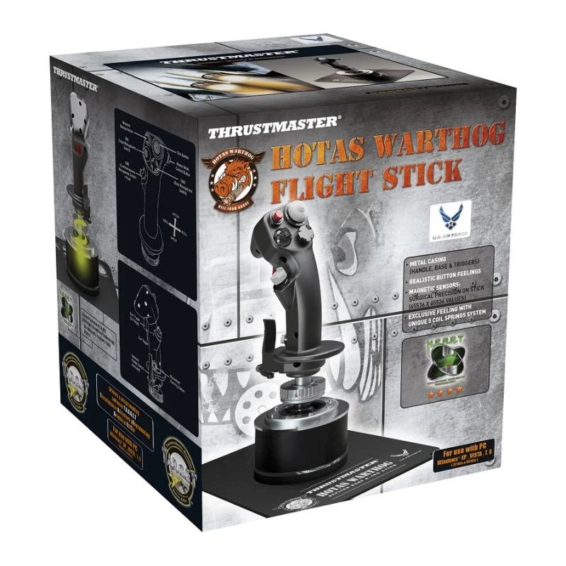 Thrustmaster HOTAS Warthog Flight Stick zwart USB 2.0 joystick pc