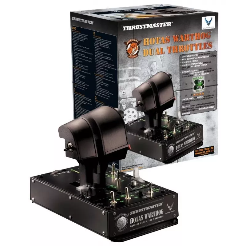 Thrustmaster HOTAS Warthog Dual Throttles zwart USB Flight Sim pc
