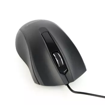 Bedrade tweekleurige optische muis Gembird MUS-3B-01 — USB Type-A, 1000 DPI, 3 toetsen, zwart