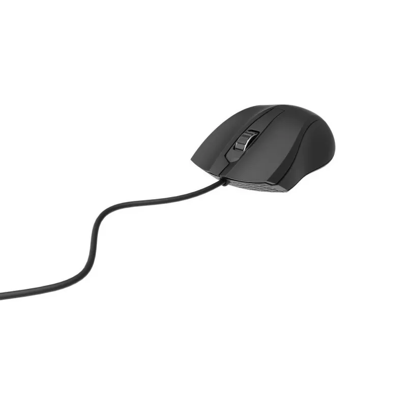 Bedrade tweekleurige optische muis Gembird MUS-3B-01 — USB Type-A, 1000 DPI, 3 toetsen, zwart