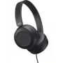 JVC Powerful Sound bedrade on-ear hoofdtelefoon zwart, bedraad, 10 - 26000 Hz, gesprekken/muziek, 140 g, headset, zwart