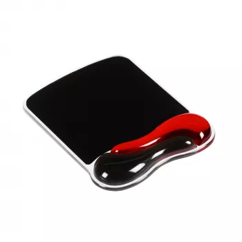 Kensington Duo Gel muismat-polssteun – rood, zwart, rood, effen, gel, polssteun