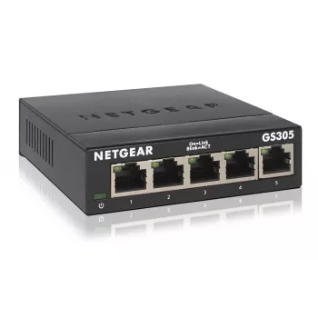 NETGEAR GS305 unmanaged L2 gigabit ethernet (10/100/1000) zwart
