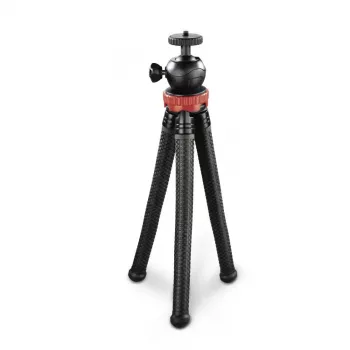 Hama „FlexPro” statief smartphone/actioncam 3 poten zwart, rood