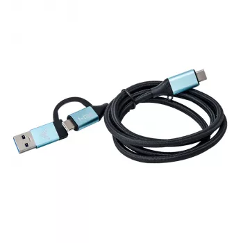USB-C-kabel naar USB-C met geïntegreerde USB 3.0-adapter i-tec C31USBCACBL