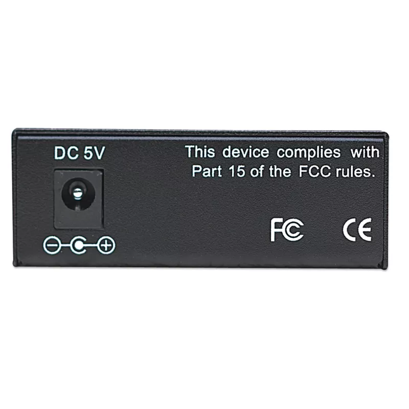 Intellinet Fast Ethernet-mediaconverter, 10/100Base-Tx naar 100Base-Fx (ST) multimode, 2 km (1,24 mijl)