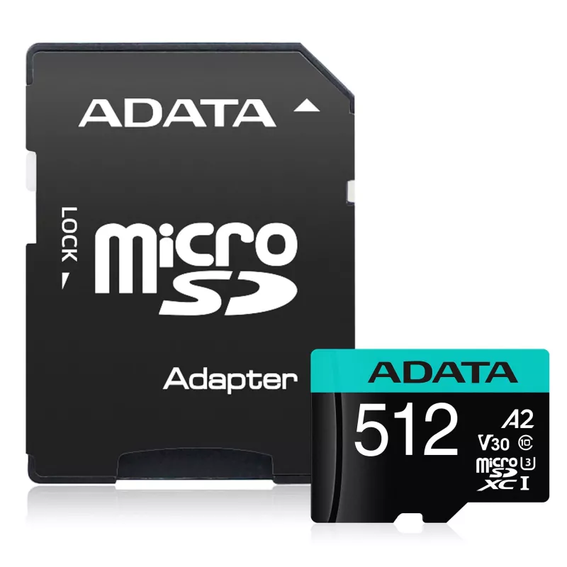 Flashgeheugen ADATA 512GB MicroSDXC Class 10 Premier Pro