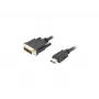 Videokabel-adapter LANBERG HDMI Type-A (stekker) naar DVI-D (stekker), 1,8 m, zwart, max. resolutie 1920 x 1200