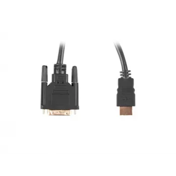 LANBERG HDMI(m)->DVI-D(m)(24+1) kabel dual link met vergulde 4K-aansluitingen - 3 m zwart