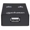 Manhattan 162005 automatische USB 2.0-deelschakelaar, 2 poorten, 480 Mbps