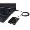 Manhattan 102049 contact-smartcardlezer, USB-A 2.0, 12 Mbps, kabel 1,05 m, zwart, ABS-behuizing