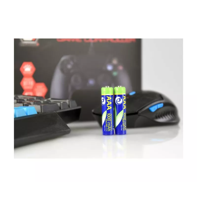 GEMBIRD AAA-batterijen Ni-MH oplaadbaar 1000mAh 2 stuks