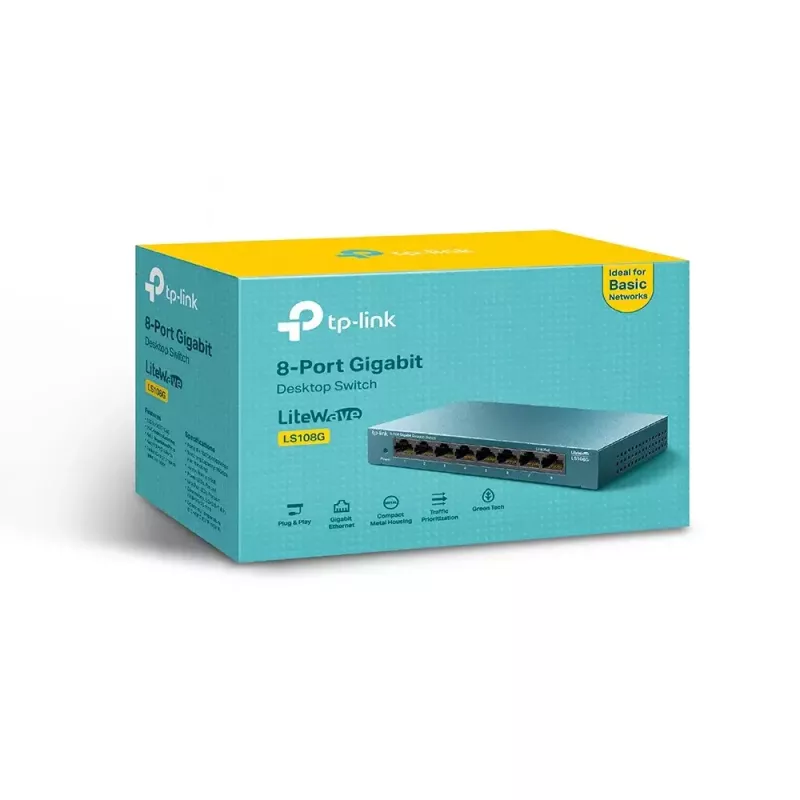 TP-Link 8-poorts 10/100/1000Mbps desktop netwerkswitch