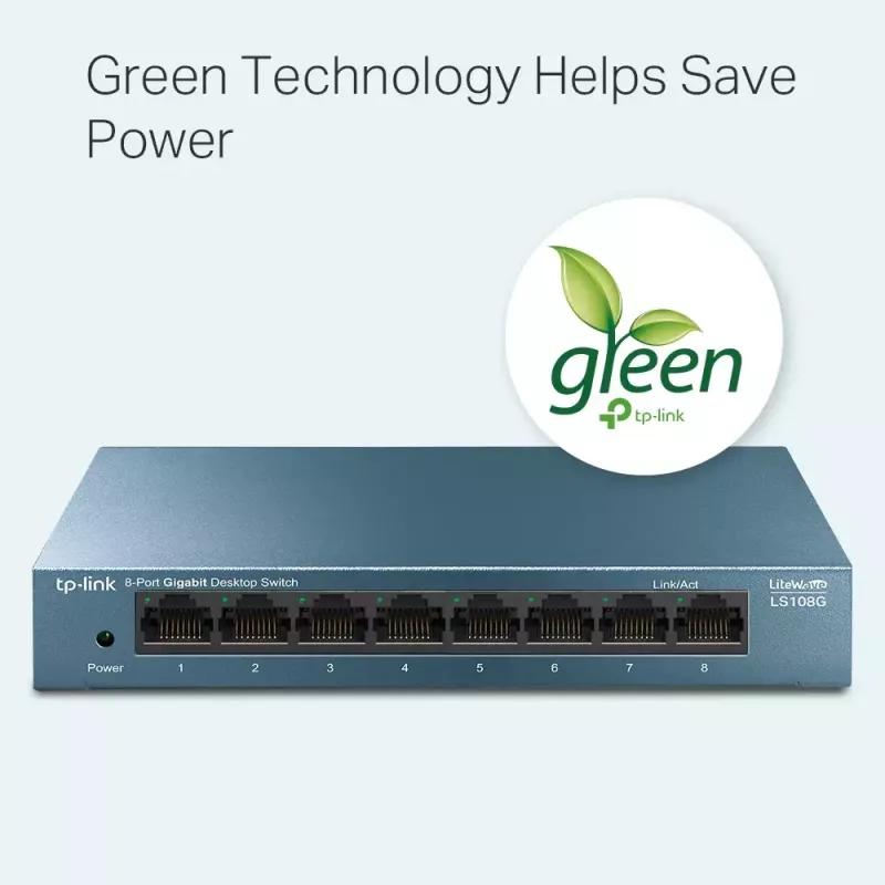 TP-Link 8-poorts 10/100/1000Mbps desktop netwerkswitch