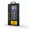 GEMBIRD Premium Jeans (denim) Type-C USB-kabel met metalen stekkers, 1 m, blauw