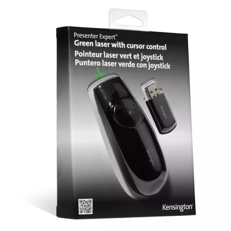 Kensington Presenter Expert – draadloze cursorbesturing met groene laser