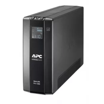 APC Back-UPS Pro, 1300VA/780W, Tower, 230V, 8x IEC C13 stopcontacten, AVR, LCD, door gebruiker vervangbare batterij