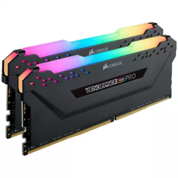 CORSAIR werkgeheugen 16GB DDR4 3200MHz 2x8GB DIMM C16 Vengeance RGB Pro - Zwart