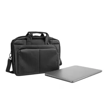Aktetas NATEC Gazelle 39,6 cm (15,6 inch) Nylon, 2 vakken, schouderband, zwart
