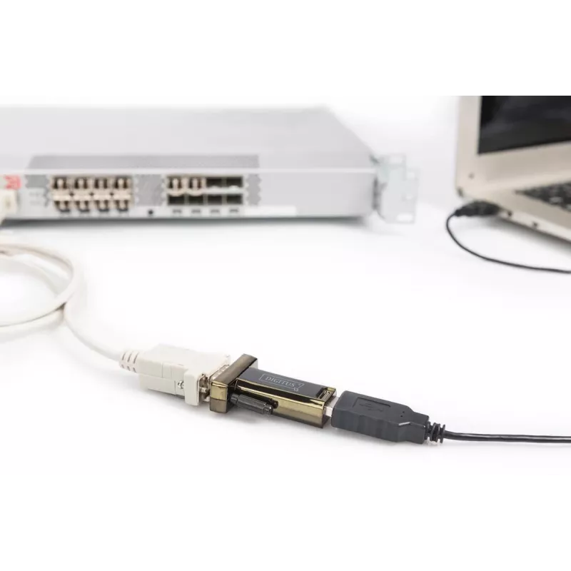 DIGITUS USB 2.0 naar serieel converter, DSUB 9M incl. USB A-kabel 80cm