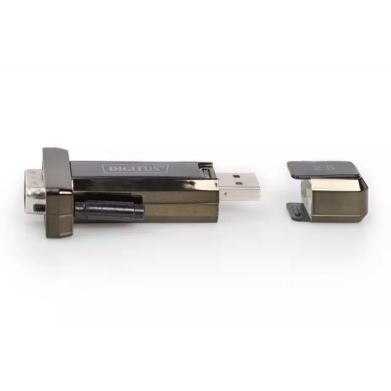 DIGITUS USB 2.0 naar serieel converter, DSUB 9M incl. USB A-kabel 80cm