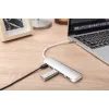 DIGITUS USB-C-hub 4-poorts PD 4x USB 3.0, 1x PD Charging, grijs