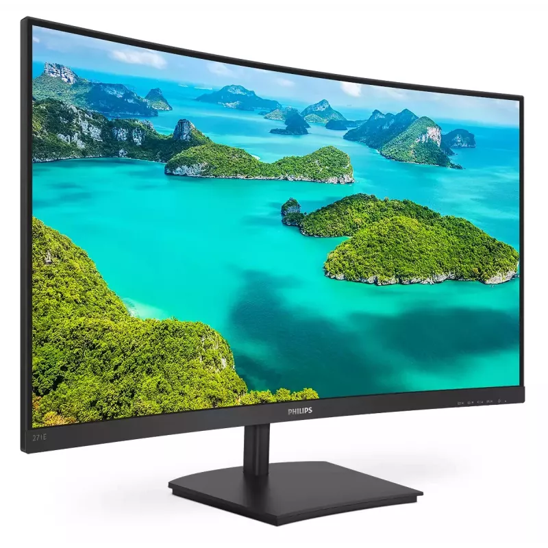 Philips E Line 271E1SCA/00 computermonitor 68.6 cm (27 inch) 1920 x 1080 pixels Full HD LCD zwart