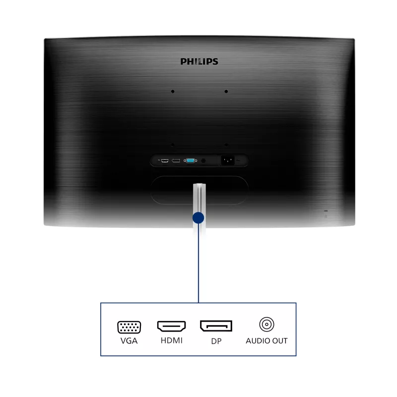 Philips E Line 325E1C/00 computermonitor 80 cm (31.5 inch) 2560 x 1440 pixels Quad HD LCD zwart