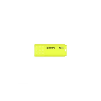 USB-stick GOODRAM UME2 16 GB, USB 2.0 Type-A, geel, 51 × 21 mm
