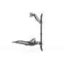 DIGITUS zit-sta werkplek wandbevestiging enkel, zwart, max. draagvermogen: 1-8 kg, max. beeldschermformaat: 17-32 inch