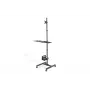 DIGITUS mobiele werkplek (monitorbevestiging, pc-houder) max. 8 kg draagvermogen, 32-inch beeldscherm – zwart