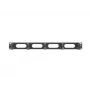 Kabelmanagementpaneel LANBERG AK-1205-B, 1U metaal, 19 inch (482,6 mm) breed, 80 mm diep, zwart