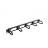 Kabelmanagementpaneel LANBERG AK-1205-B, 1U metaal, 19 inch (482,6 mm) breed, 80 mm diep, zwart