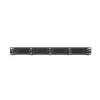 Borstelstrip LANBERG AK-1203-B — 19 inch 1U metalen kabelorganizer, zwart