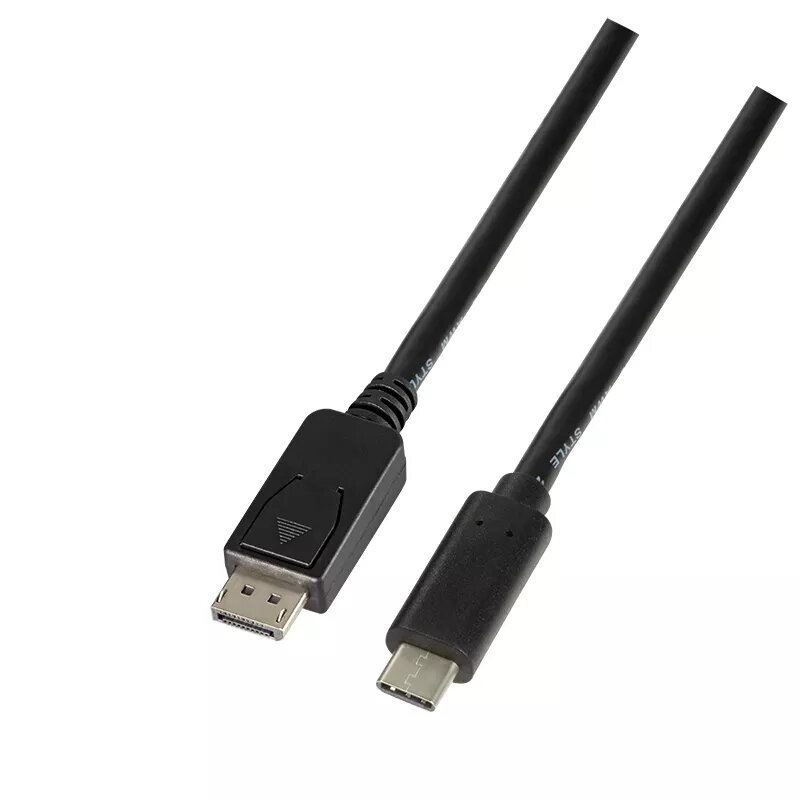 Videokabel-adapter LogiLink UA0335 1,8 m USB Type-C DisplayPort zwart