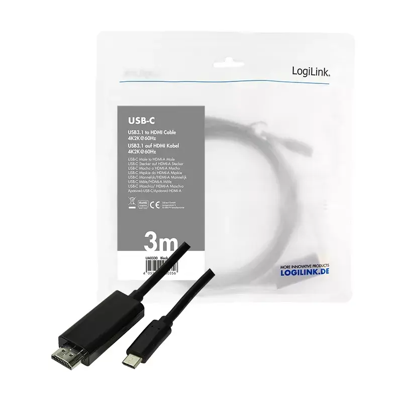 USB-grafische adapter LogiLink UA0330 zwart