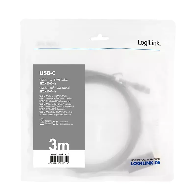 USB-grafische adapter LogiLink UA0330 zwart
